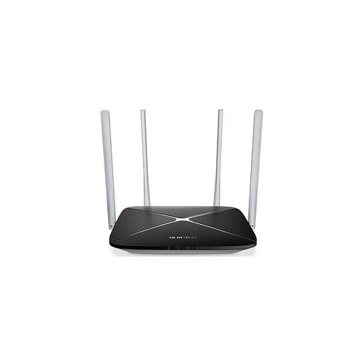 Wi-Fi роутер MERCUSYS AC12, Wi-Fi 5, AC1200, 2.4/5ГГц, 3 LAN, черный фото 1