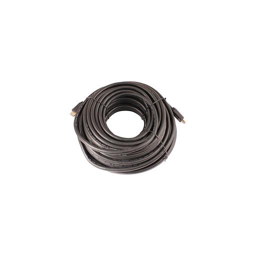 Кабель аудио-видео LAZSO WH-111, HDMI (m) - HDMI (m), ver 2.0, 25м, GOLD, черный [wh-111(25m)] фото 1