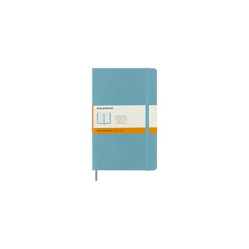 Блокнот Moleskine Classic Soft, 192стр, в линейку, мягкая обложка, голубой [qp616b35] фото 1