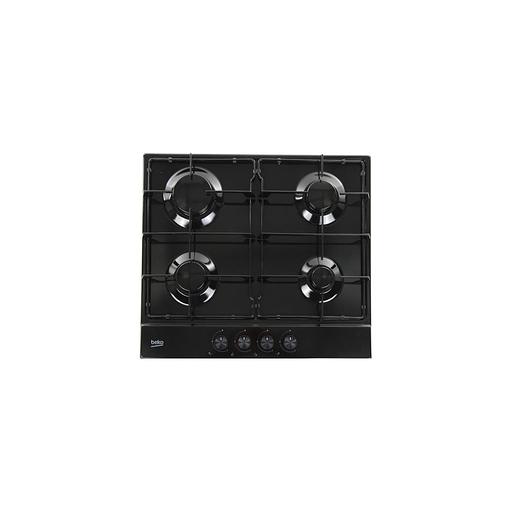 Газовая варочная панель Beko HIAG64223B, 4 конфорки, эмаль, черный фото 1