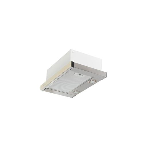 Встраиваемая вытяжка Elikor Интегра Glass 50Н-400-В2Д, управление кнопочное, нержавеющая сталь/стекло бежевое [943924] фото 1