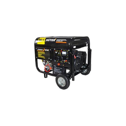 Бензиновый генератор Huter DY6500LXW, сварочный, 220/12 В, 5.5кВт [64/1/18] фото 1