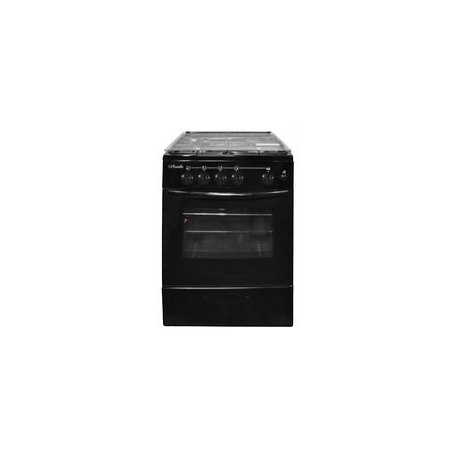 Газовая плита Лысьва ГП 400 МС-2у, газовая духовка, стеклянная крышка, сталь, черный фото 1