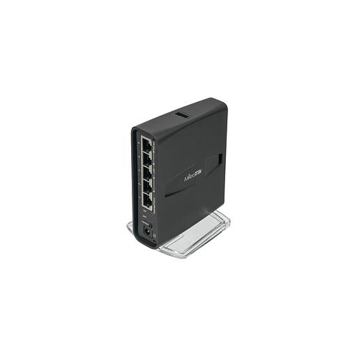 Wi-Fi роутер MIKROTIK hAP ac lite TC, Wi-Fi 5, AC750, 2.4/5ГГц, 4 LAN, 1xUSB, черный [rb952ui-5ac2nd-tc] фото 1