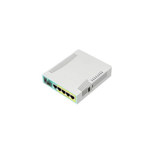 Роутер MIKROTIK hEX PoE, 4 LAN, 1xUSB, 1xSFP, белый [rb960pgs] фото 1