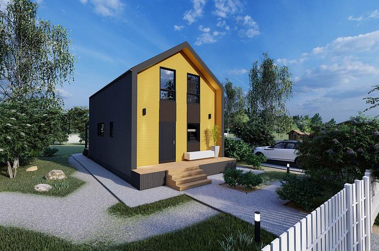 Проект дома «Барнхаус 7» white box фото 1