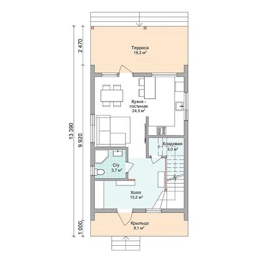 Проект дома «Барнхаус 7» white box фото 2
