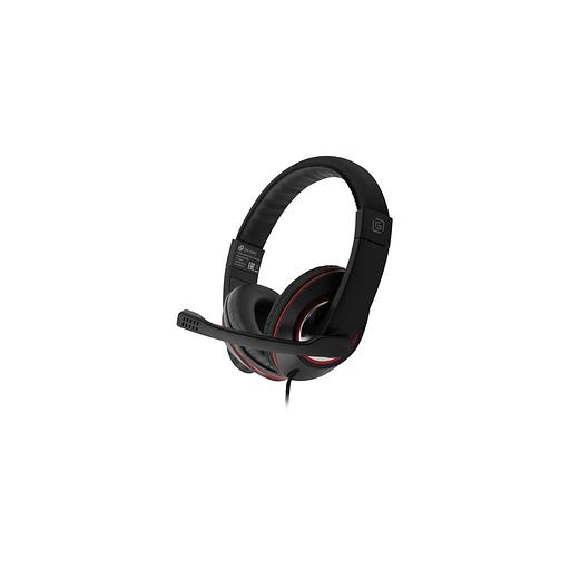 Гарнитура игровая Oklick HS-L390G DRAGON, для компьютера, мониторные, проводные, черный / красный [1100413] фото 1