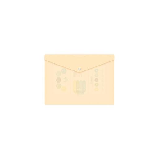 Конверт на кнопке Бюрократ DeLuxe DL801MILK/1, A4 пластик, 0.18мм, молочный фото 1
