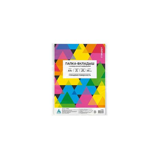 Папка-вкладыш Бюрократ глянцевые, A4+, 30мкм, 10шт [013bb10] фото 1