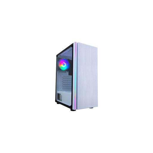 Корпус ATX Formula CL-3302W RGB, Midi-Tower, без БП, белый фото 1