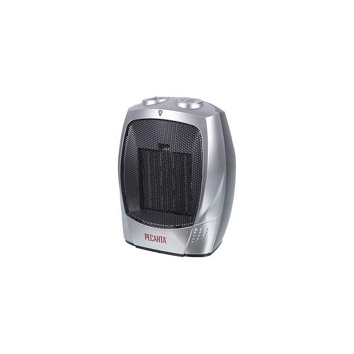 Тепловентилятор керамический Ресанта ТВК-1, 1800Вт, с термостатом, 2 режима, серебристый, черный [67/2/3] фото 1