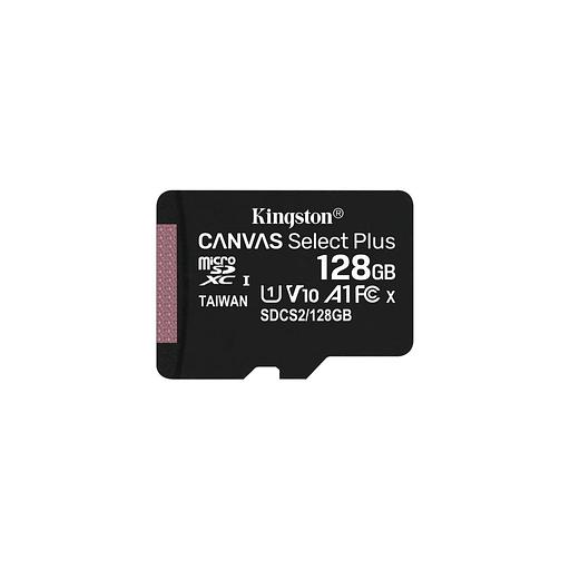 Карта памяти microSDXC UHS-I U1 Kingston Canvas Select Plus 128 ГБ, 100 МБ/с, Class 10, SDCS2/128GBSP, 1 шт., без адаптера фото 1