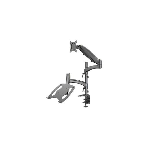 Кронштейн для монитора/ноутбука Cactus CS-VM-LH08-BK, до 32", до 8кг, настольный, поворот и наклон, черный фото 1