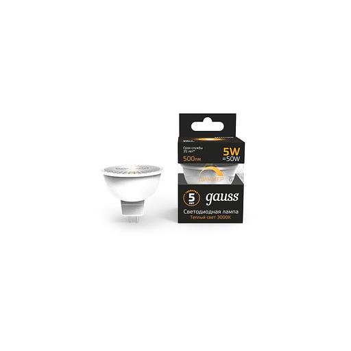 Лампа LED GAUSS GU10, спот, 7Вт, MR16, одна шт. [101506105-d] фото 1