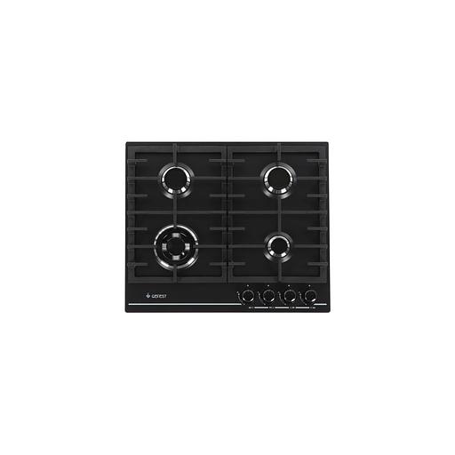 Газовая варочная панель GEFEST ПВГ 1214-01 К2, 4 конфорки, эмаль, черный фото 1