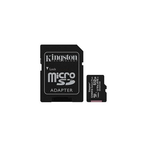 Карта памяти microSDXC UHS-I U3 Kingston Canvas Select Plus 512 ГБ, 100 МБ/с, SDCS2/512GB, 1 шт., переходник SD фото 1