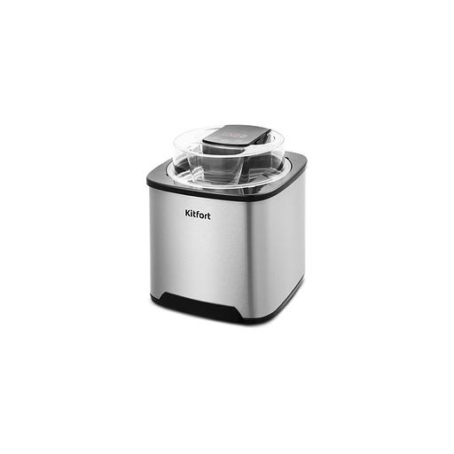 Мороженица KitFort КТ-1809, 12Вт, 2000мл, серебристый/черный фото 1