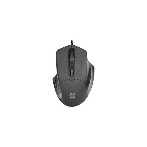 Мышь проводная Defender Datum MB-347, оптическая, USB, 1600dpi, черный [52347] фото 1