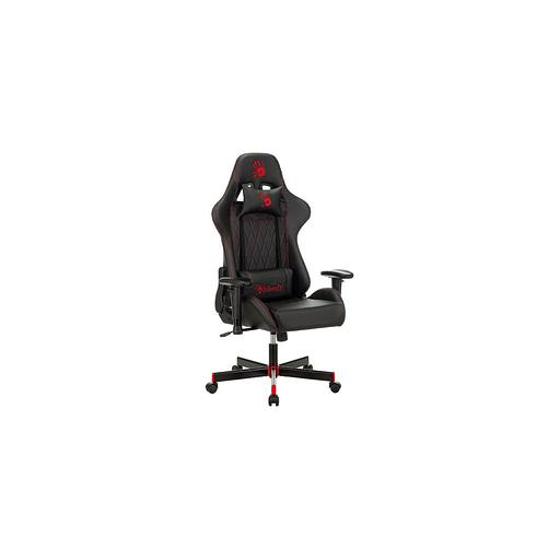 Кресло игровое A4TECH Bloody GC-800, на колесиках, эко.кожа, черный/красный фото 1