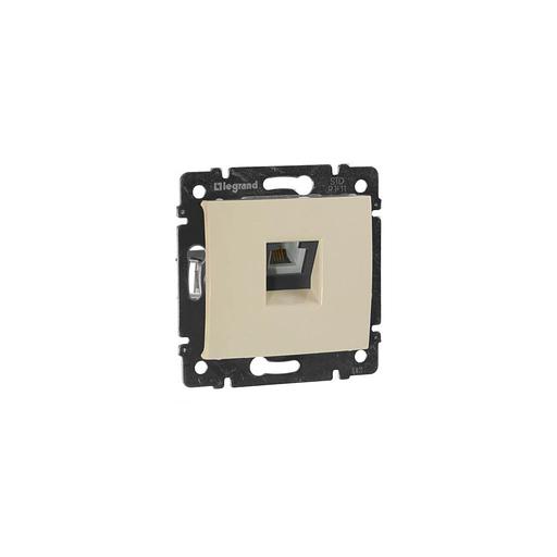 Розетка телефонная Legrand Valena скрытая, слоновая кость [774338] фото 1