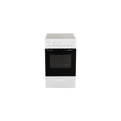 Электрическая плита Лысьва EF4006MK00, стеклокерамика, без крышки, белый фото 1