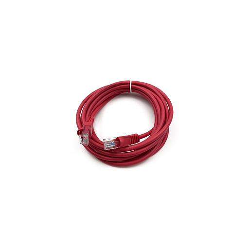 Патч-корд Buro UTP-5E-3M-R литой (molded), UTP, кат.5E, 3м, 4 пары, 26AWG, алюминий омедненный, многожильный, красный фото 1