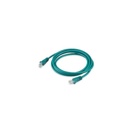 Патч-корд Buro UTP-5E-2M-GR литой (molded), UTP, кат.5E, 2м, 4 пары, 26AWG, алюминий омедненный, многожильный, зеленый фото 1