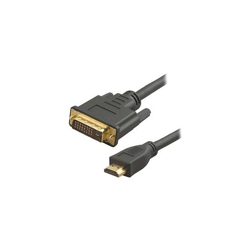 Кабель аудио-видео Lazso WH-141, HDMI (m) - DVI-D (m), 20м, GOLD, черный [wh-141(20m)] фото 1