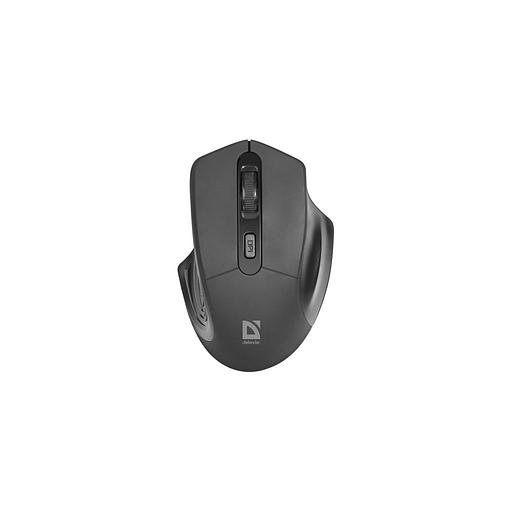 Мышь беспроводная Defender Datum MB-345, радио, оптическая, USB, 1600dpi, черный [52345] фото 1