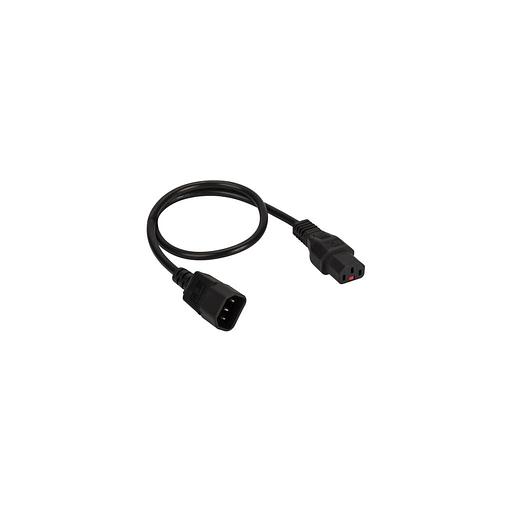 Шнур питания Lanmaster (LAN-PP13L/14-1.0-BK) C13-С14 проводник.:3x0.75мм2 1м 220В черный фото 1