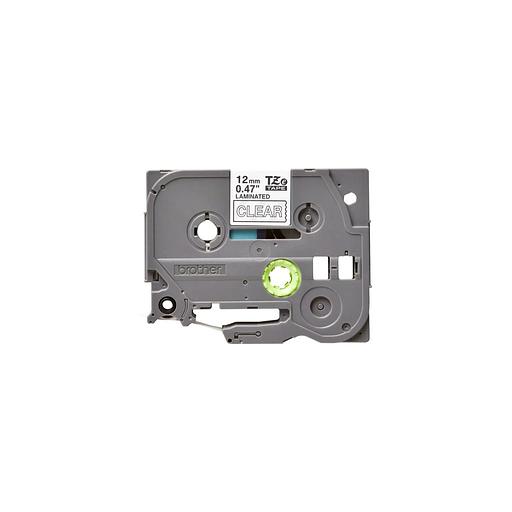 Картридж Brother TZE135, белый шрифт, прозрачный фон, TZE135 фото 1