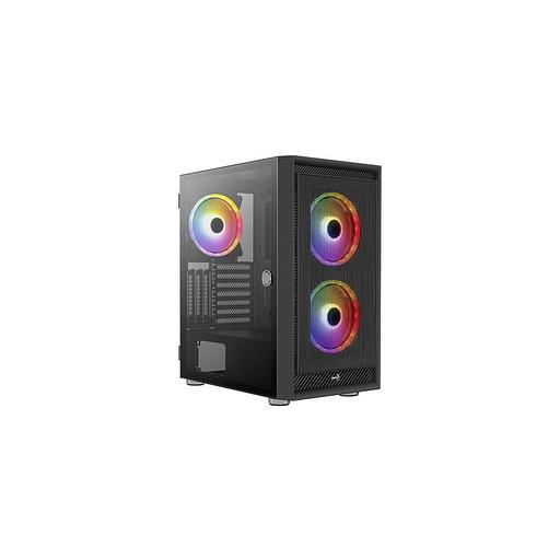 Корпус ATX Aerocool Graphite-G-BK-v2, Midi-Tower, без БП, черный [accm-pb24033.11] фото 1