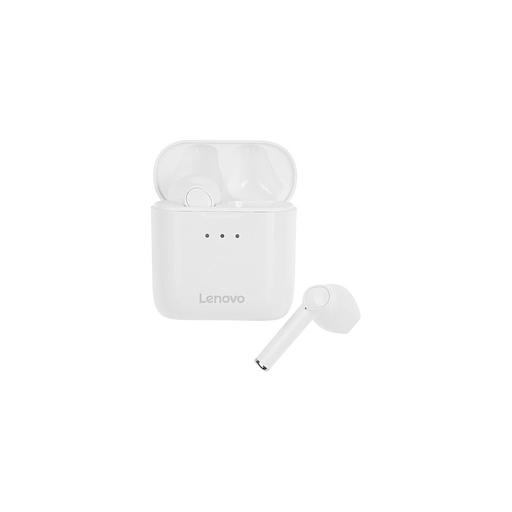 Наушники Lenovo QT83, Bluetooth, вкладыши, белый фото 1