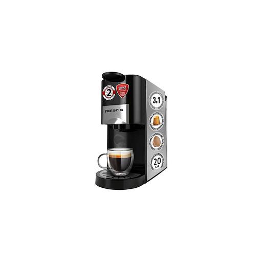 Капсульная кофеварка Polaris PCM 2020 3-in-1, 1450Вт, цвет: черный фото 1
