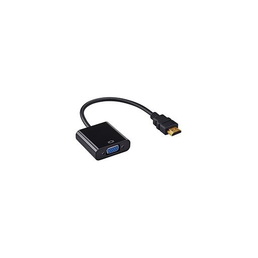 Переходник VGA Buro HDMI (m) - VGA (f), 0.1м [hdmi-m-vga-f] фото 1