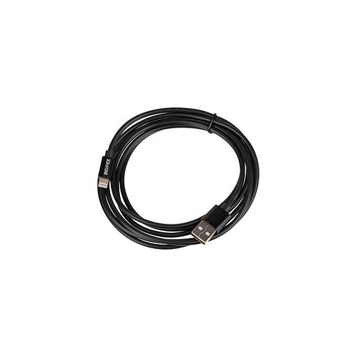 Кабель Lightning (m) - USB (m), 2м, 2.4A, черный фото 1