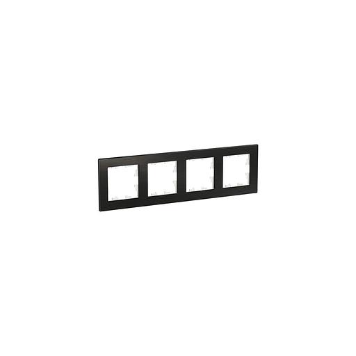 Рамка Schneider Electric ATN312304 (ATN312304) накладная 4штx горизонтальный монтаж ABS пластик черный фото 1