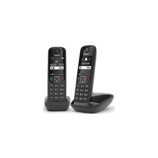 Радиотелефон Gigaset AS690 DUO RUS, черный [l36852-h2816-s301] фото 1