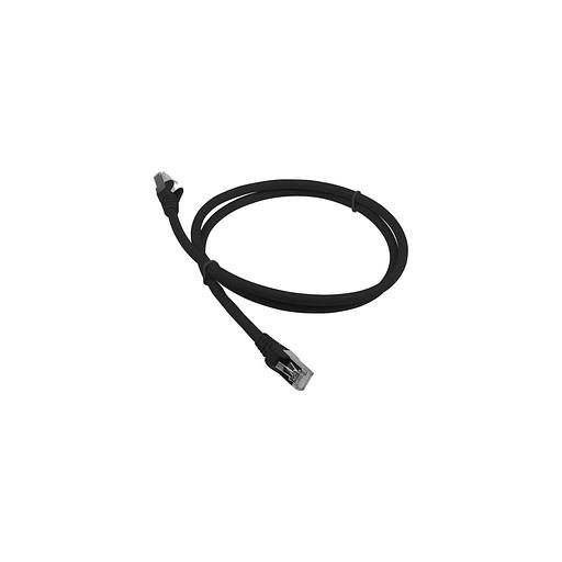 Патч-корд LanMaster вилка RJ-45, вилка RJ-45, кат.6A, LSZH, 1м, черный [lan-pc45/s6a-1.0-bk] фото 1