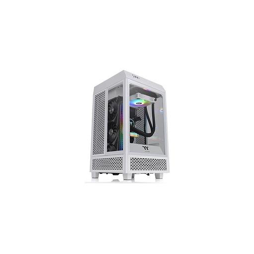 Корпус miniITX Thermaltake The Tower 100 Snow, Midi-Tower, без БП, белый [ca-1r3-00s6wn-00] фото 1