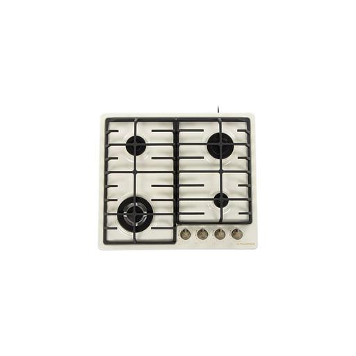 Газовая варочная панель MAUNFELD EGHE.64.63CBG.R/G, 4 конфорки, эмалированная сталь, бежевый фото 1