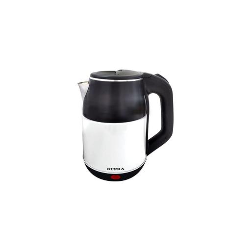 Чайник электрический Supra KES-1843S, 1500Вт, черный и белый фото 1