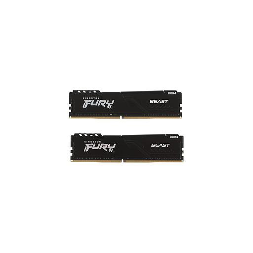 Оперативная память Kingston Fury Beast Black KF436C18BBK2/32 DDR4 - 2x 16ГБ 3600МГц, DIMM, Ret фото 1