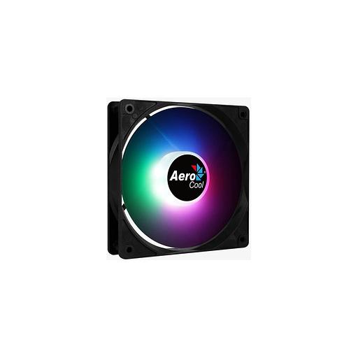 Вентилятор Aerocool Frost 12 120мм, 3-pin, от БП:4-pin (Molex), 1000об/мин, 23.7 дБ, RGB, черный, Ret [frost 12 frgb molex + 3p] фото 1