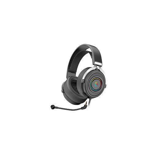 Гарнитура игровая A4TECH Bloody G535, для компьютера, мониторные, проводные, черный / серебристый [g535 (black+silver) usb] фото 1