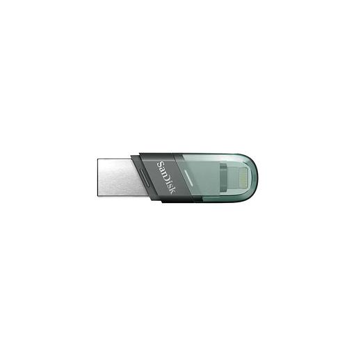 Флешка USB Sandisk iXpand Flip 64ГБ, USB3.1, зеленый и серебристый [sdix90n-064g-gn6nn] фото 1