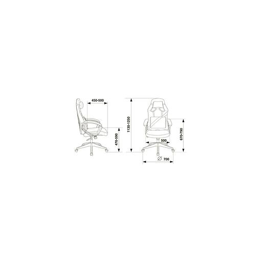 Кресло игровое ZOMBIE Driver, на колесиках, эко.кожа, черный/красный [zombie driver black] фото 1