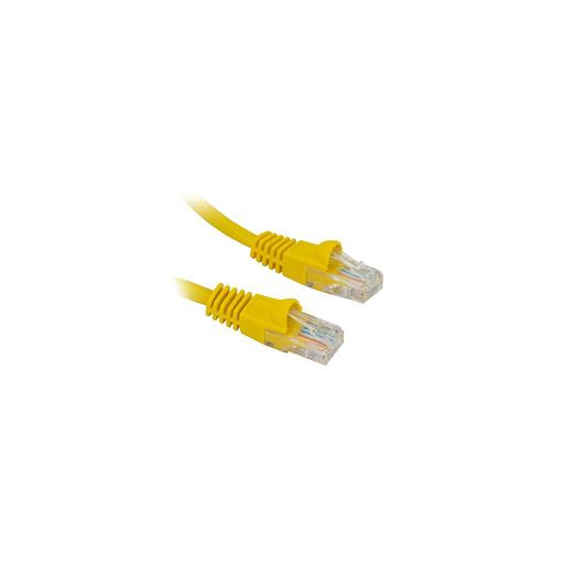 Патч-корд Buro литой (molded), UTP, кат.5E, 5м, 4 пары, 26AWG, алюминий омедненный, многожильный, желтый фото 1