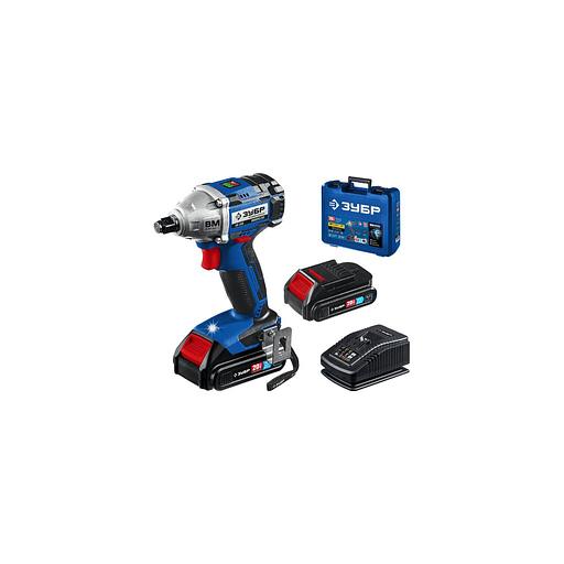 Ударный гайковерт Зубр GB-250-22, 2Ач, с двумя аккумуляторами фото 1